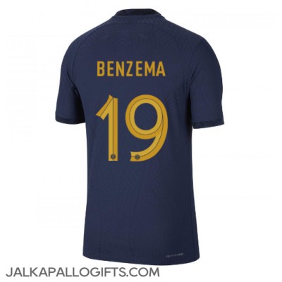 Ranska Karim Benzema #19 Kotipaita MM-kisat 2022 Lyhythihainen